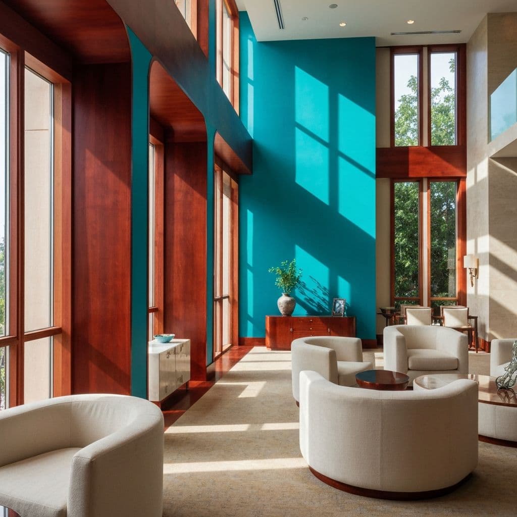 Beautiful bamboo blinds in a modern Sri Lankan home